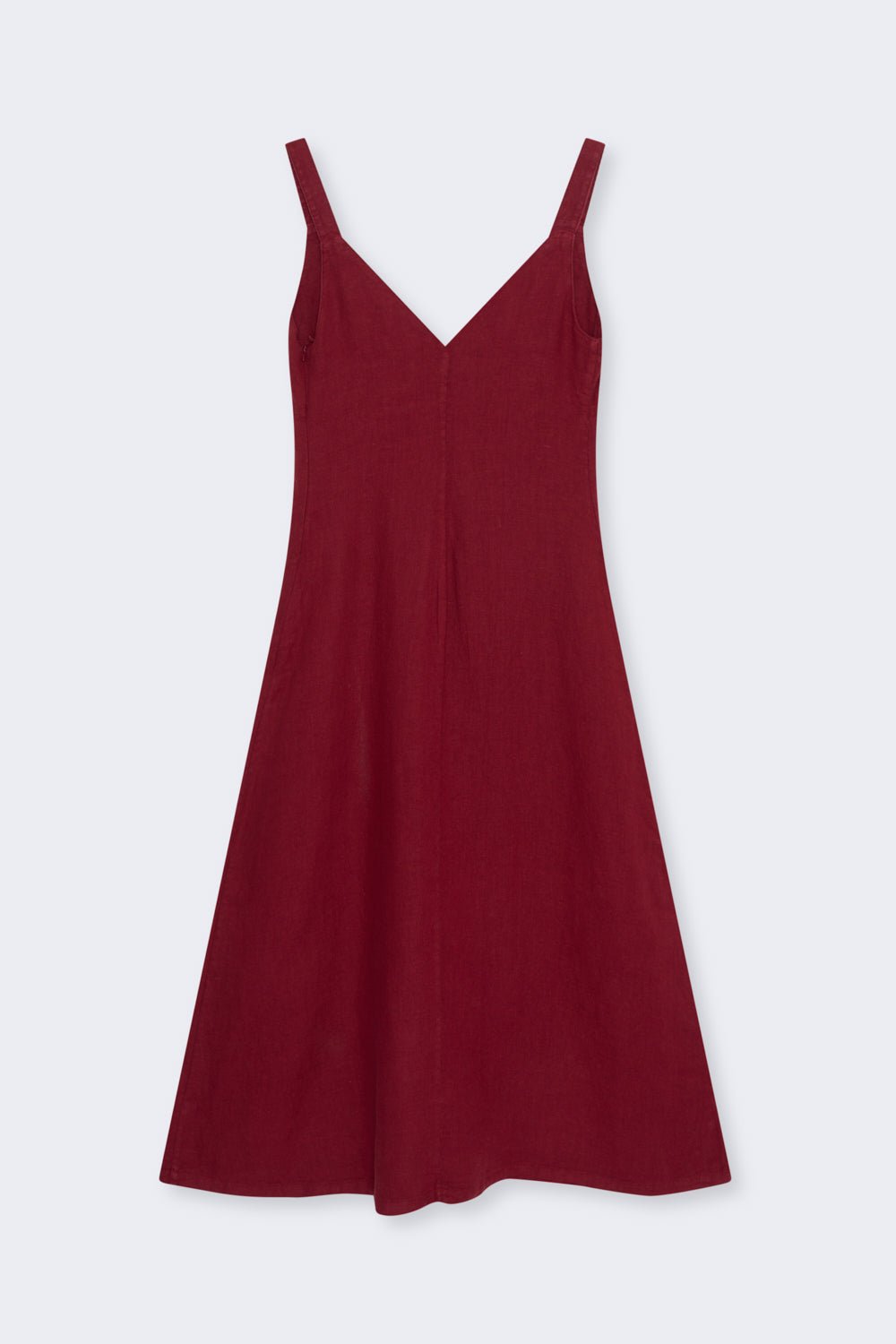 Vestido Mujer Bulbine Vino Carmesí_Samplingdress