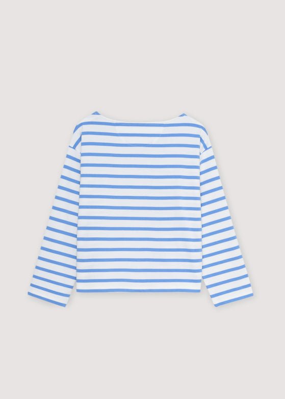 Burnet Teen T-Shirt Vista Blue Jersey Stripes_Samplingtee