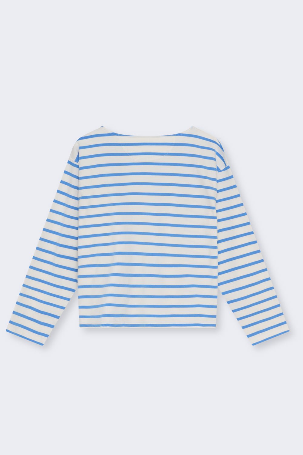 Burnet Woman T-Shirt Vista Blue Jersey Stripes