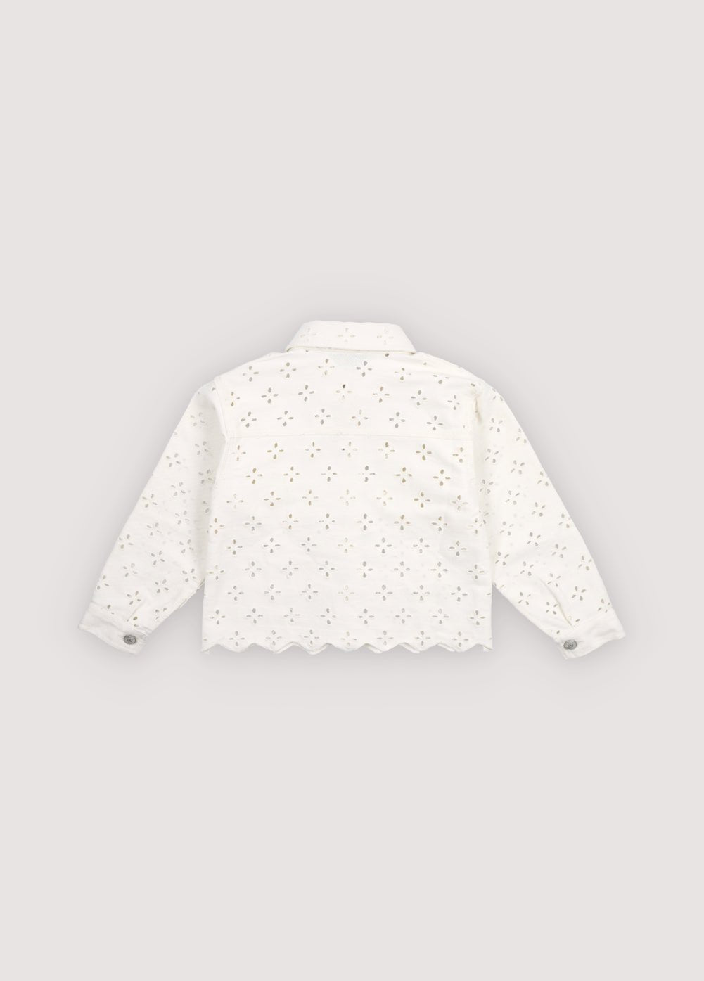 Denim jacket with delicate all over embroidery detailing, making it a unique and special statement piece.