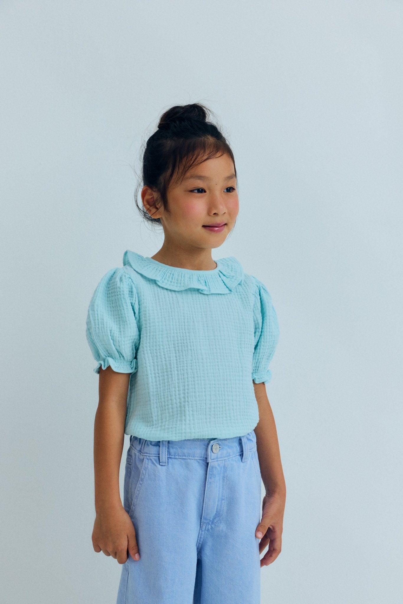 Campanilla Blouse Blue Glow