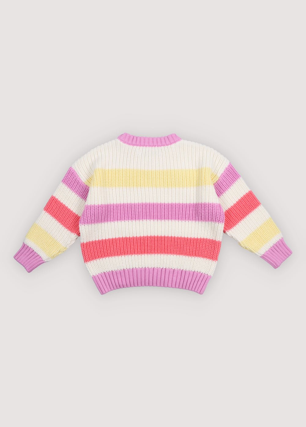 Nuestro clásico tejido de algodón a rayas con colores frescos y veraniegos y un encantador detalle de logotipo bordado en el pecho.