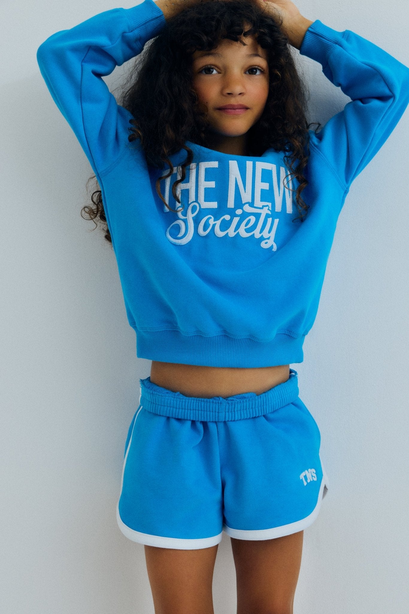 Clover Sweatshirt Pool Blau