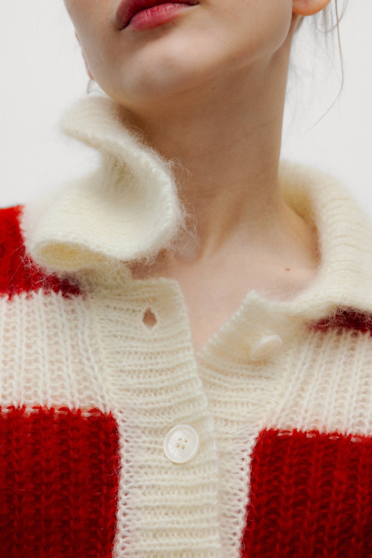 Ellie Woman Polo Chinese Red StripeJumper
