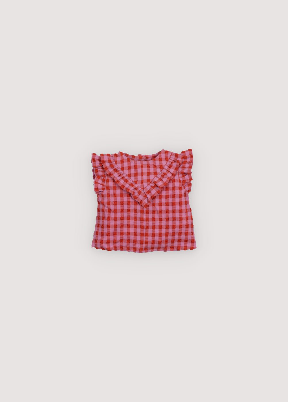 Iris Baby Blouse notre best-seller, maintenant disponible dans nos couleurs hibiscus et chili. Collection Printemps Été. The New Society.