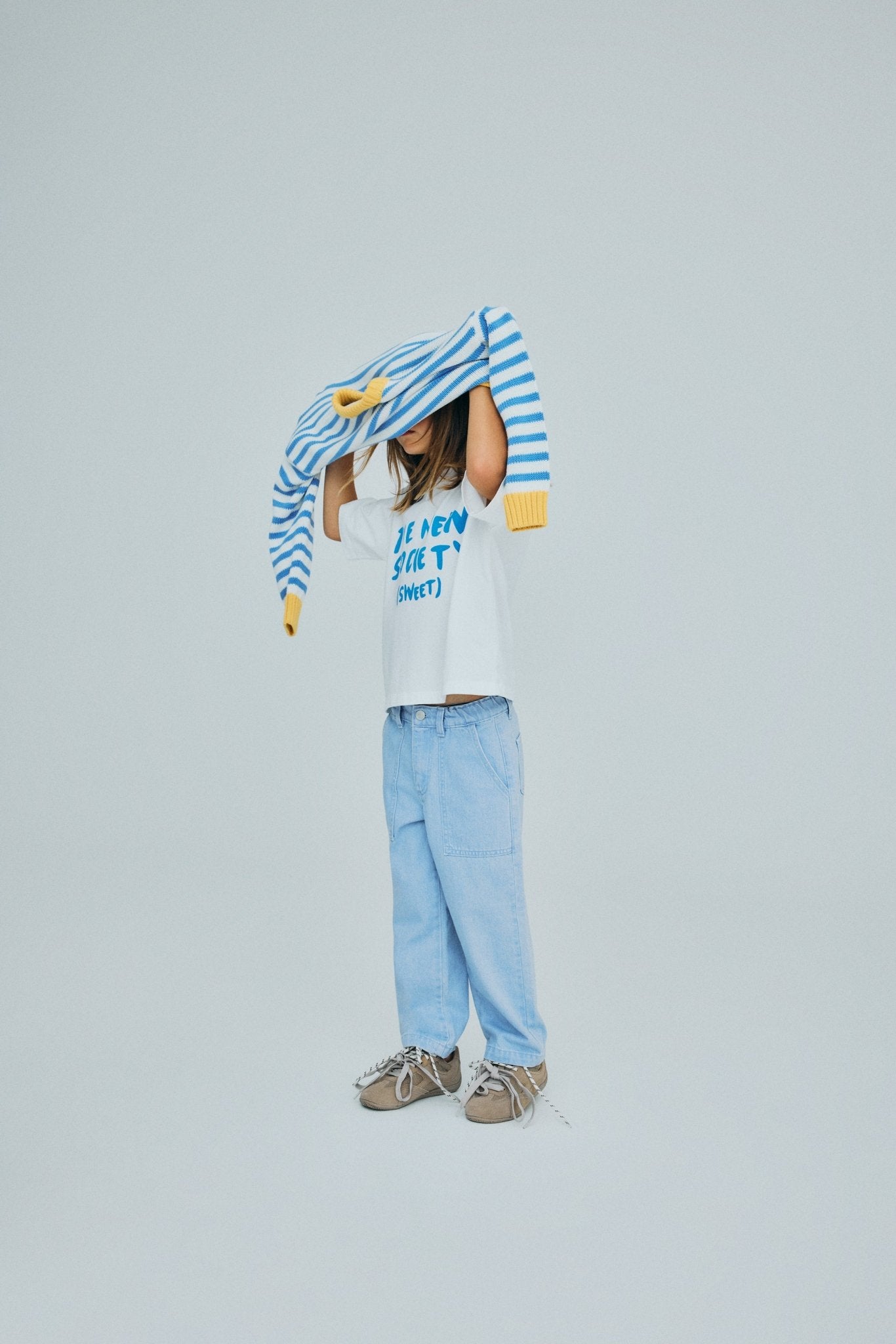 Marigold Jumper Vista Blue Stripes