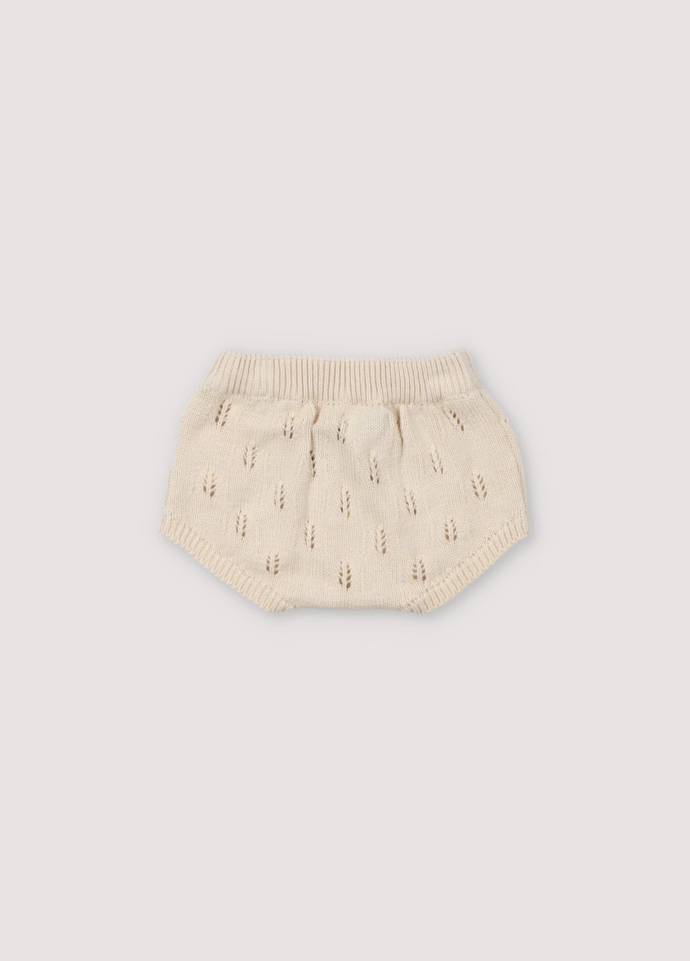 Bloomer en tricot avec structure et taille et poignets élastiques côtelés. Peut être associé au cardigan assorti. Collection Printemps Été. The New Society.