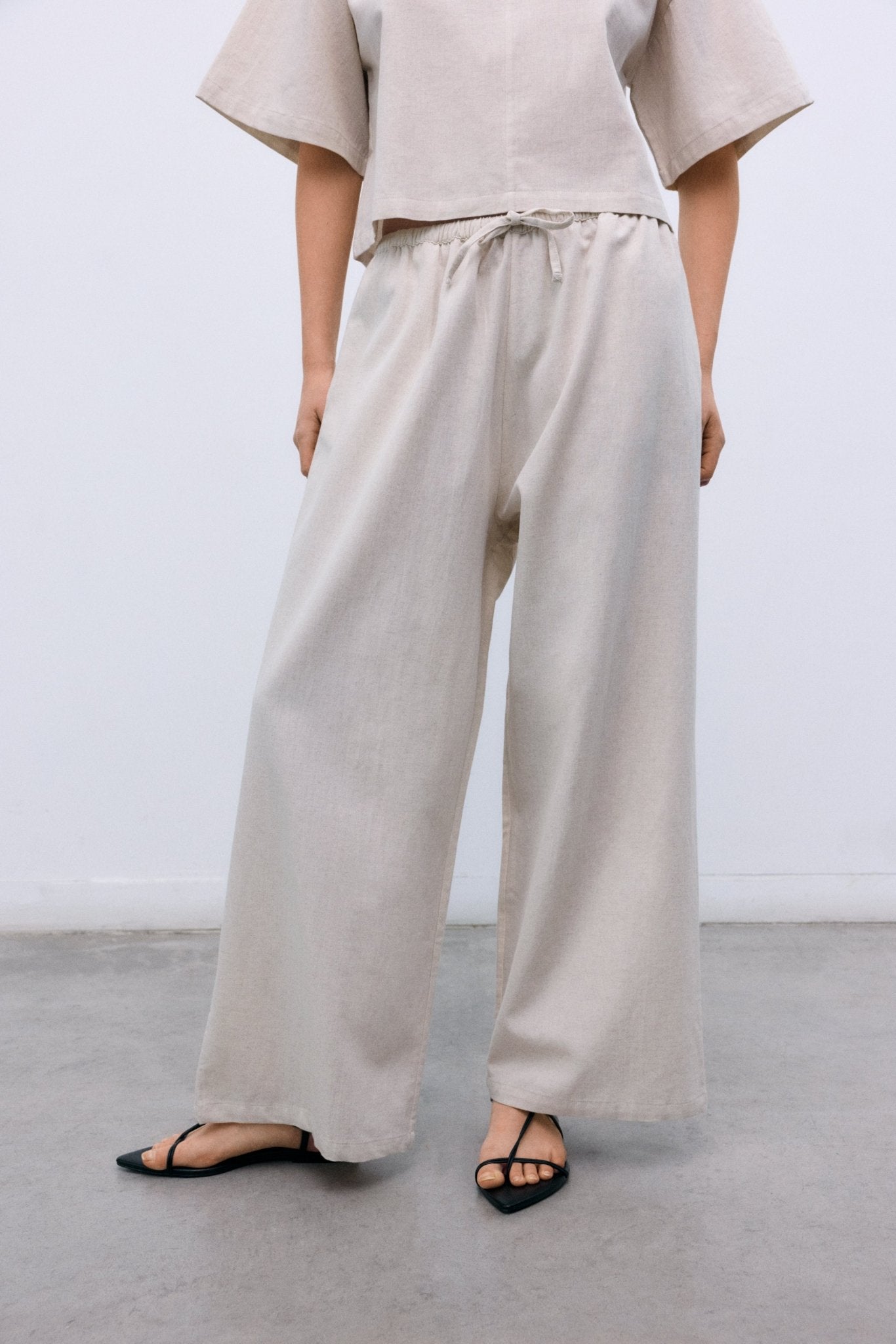 Melissa Woman Pant Palazzo Sand Vigore