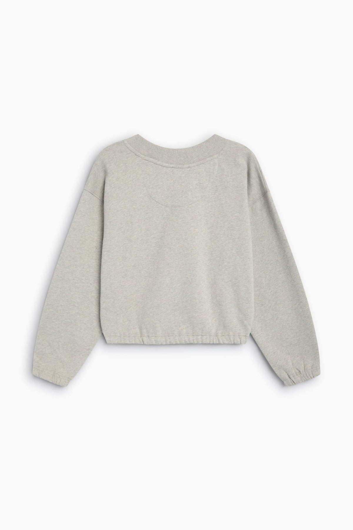 Mochi Damen Sweatshirt Hellgrau Melange