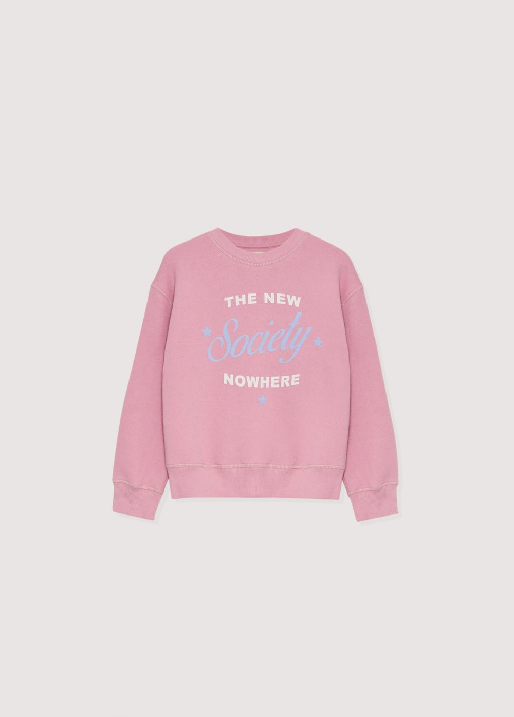 Sweatshirt aus Baumwoll-Elastan mit Aufdruck auf der Vorderseite. Innen und außen gebürstet.