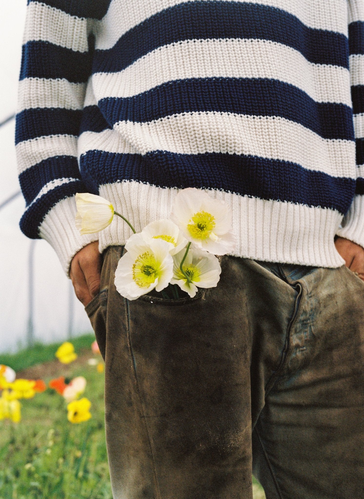 Musa Homme Pull Été Minuit Tricot Rayures