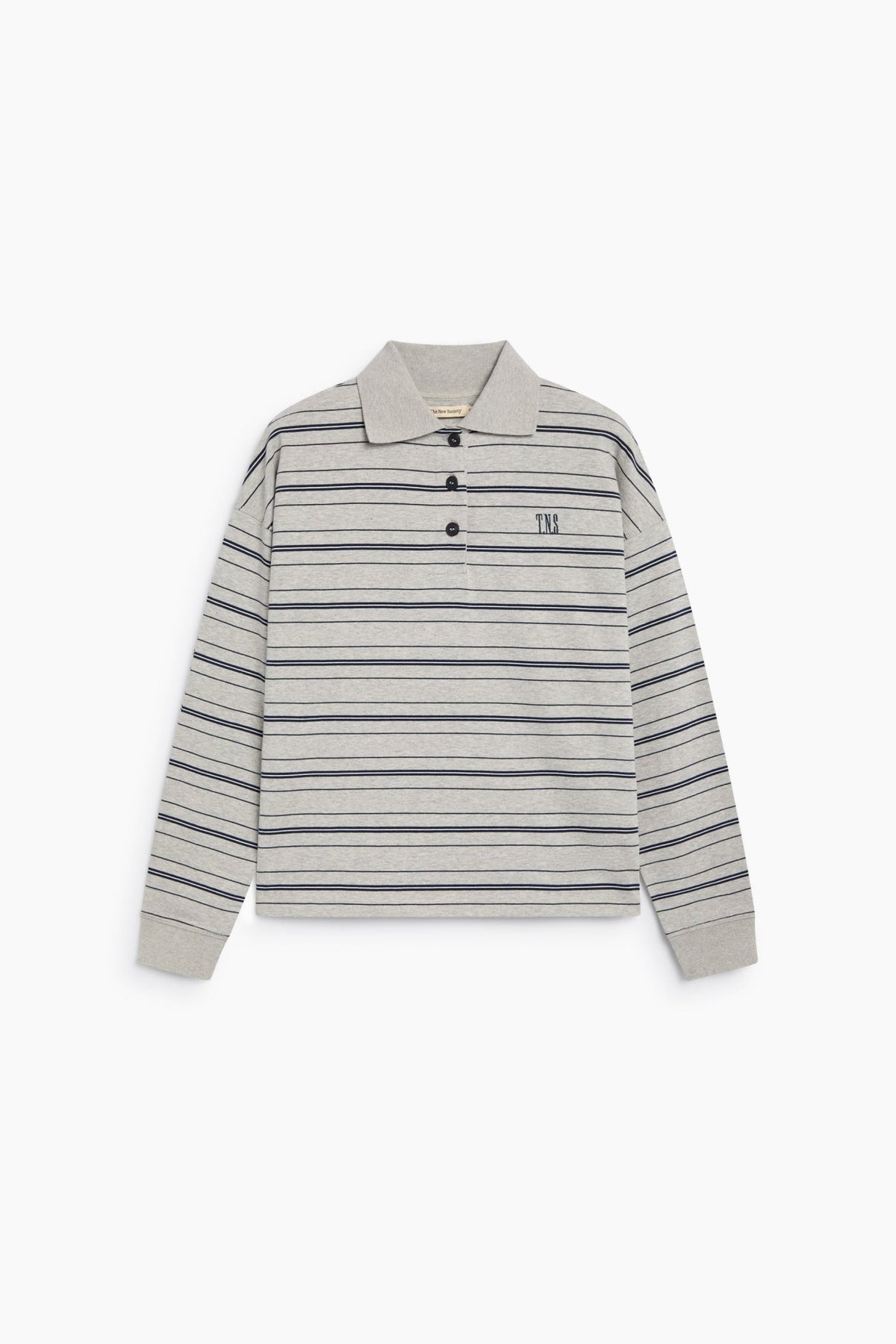 Polo Mujer Ona Raya Iris Negro