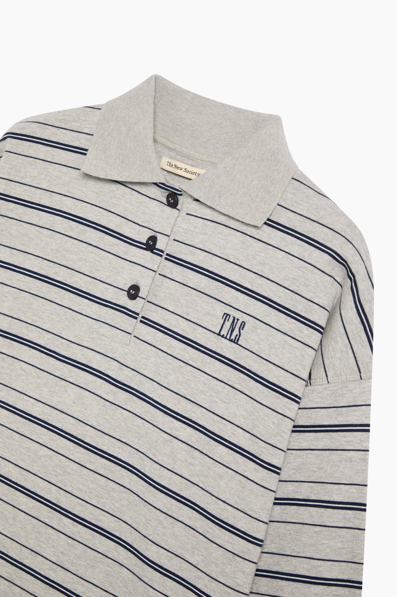 Polo Mujer Ona Raya Iris Negro