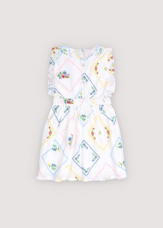 Jacinthe Dress Multicolor Embroidery_Sampling