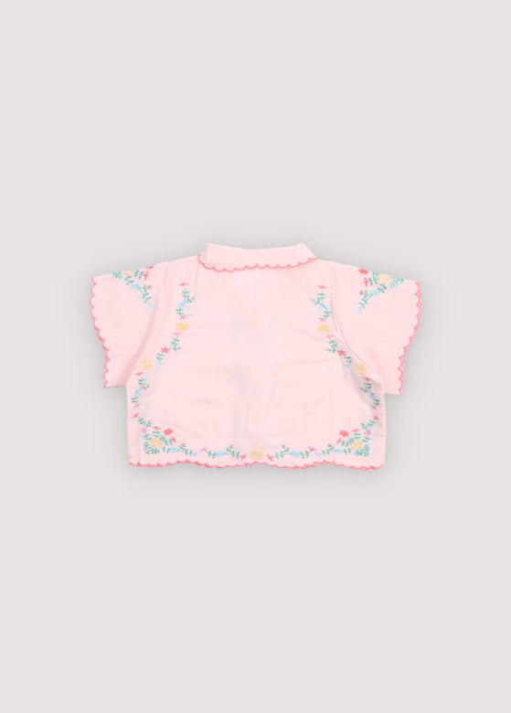 Blouse bébé orchidée pétale rose_Sampling
