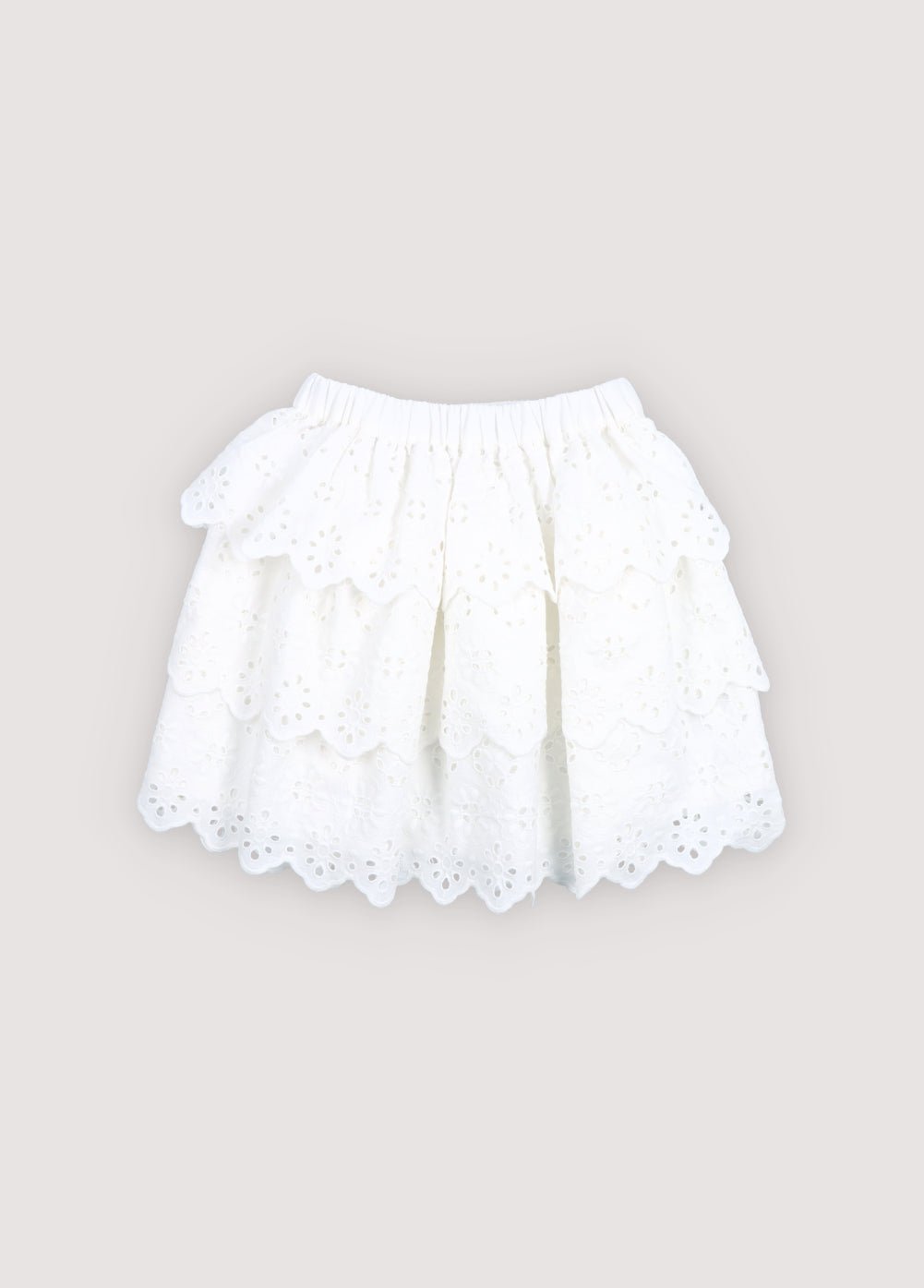 Teen skirt crafted from beautiful embroidered cotton fabric