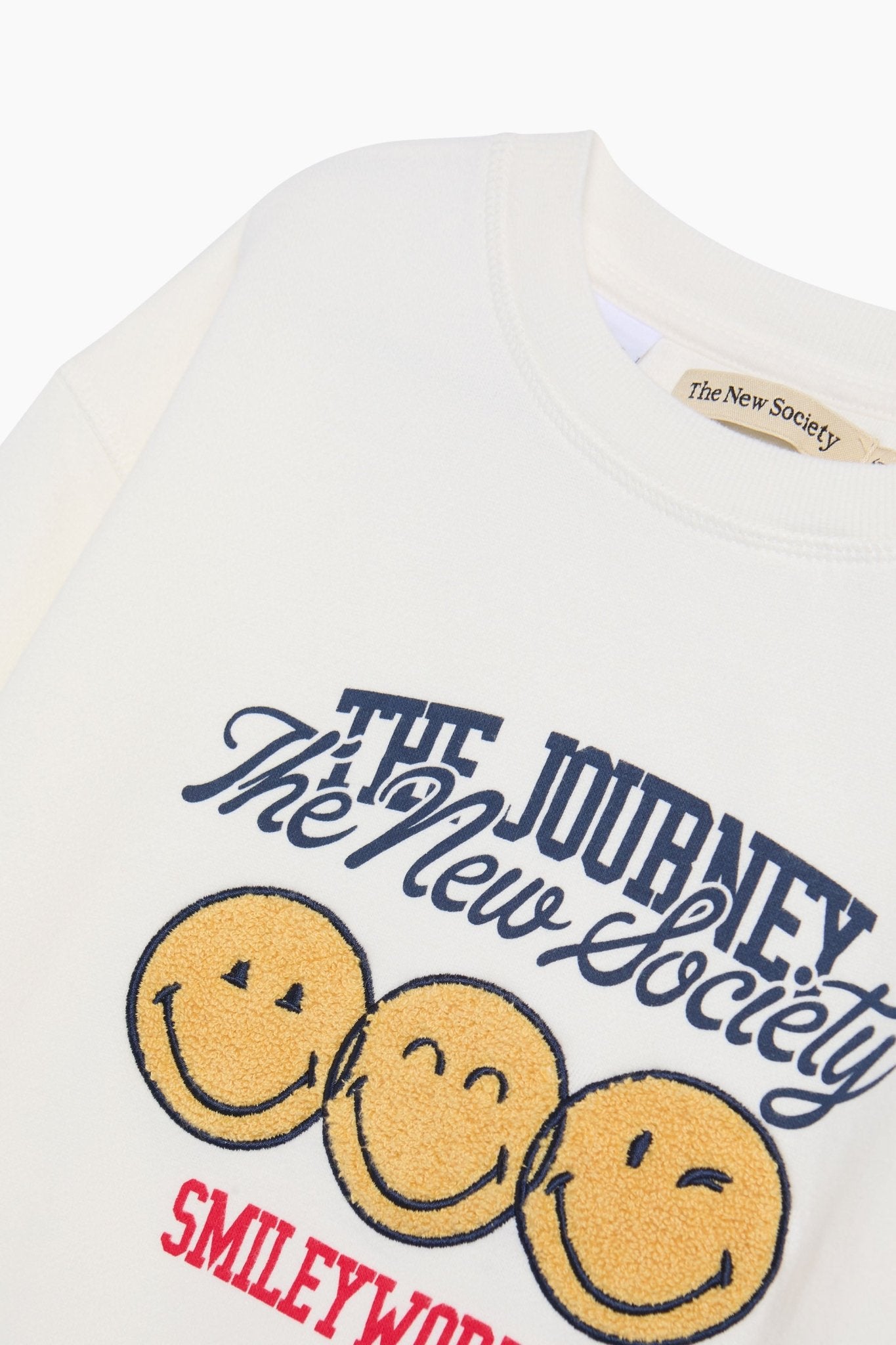 Sudadera Smiley Whisper Blanco