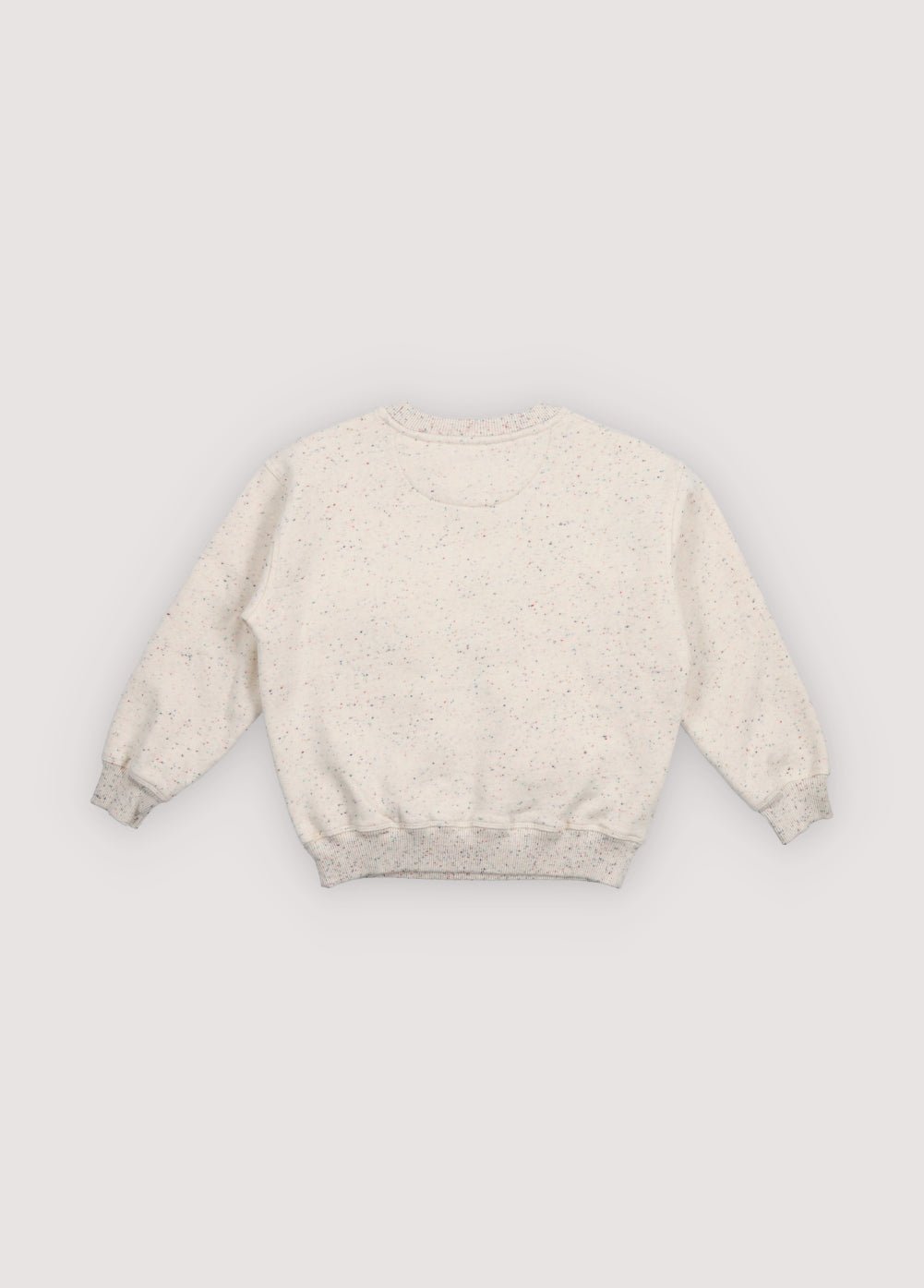 Sweatshirt in a fun speckled fabric featuring ribbed trims and a SmileyWorld® print on the front.