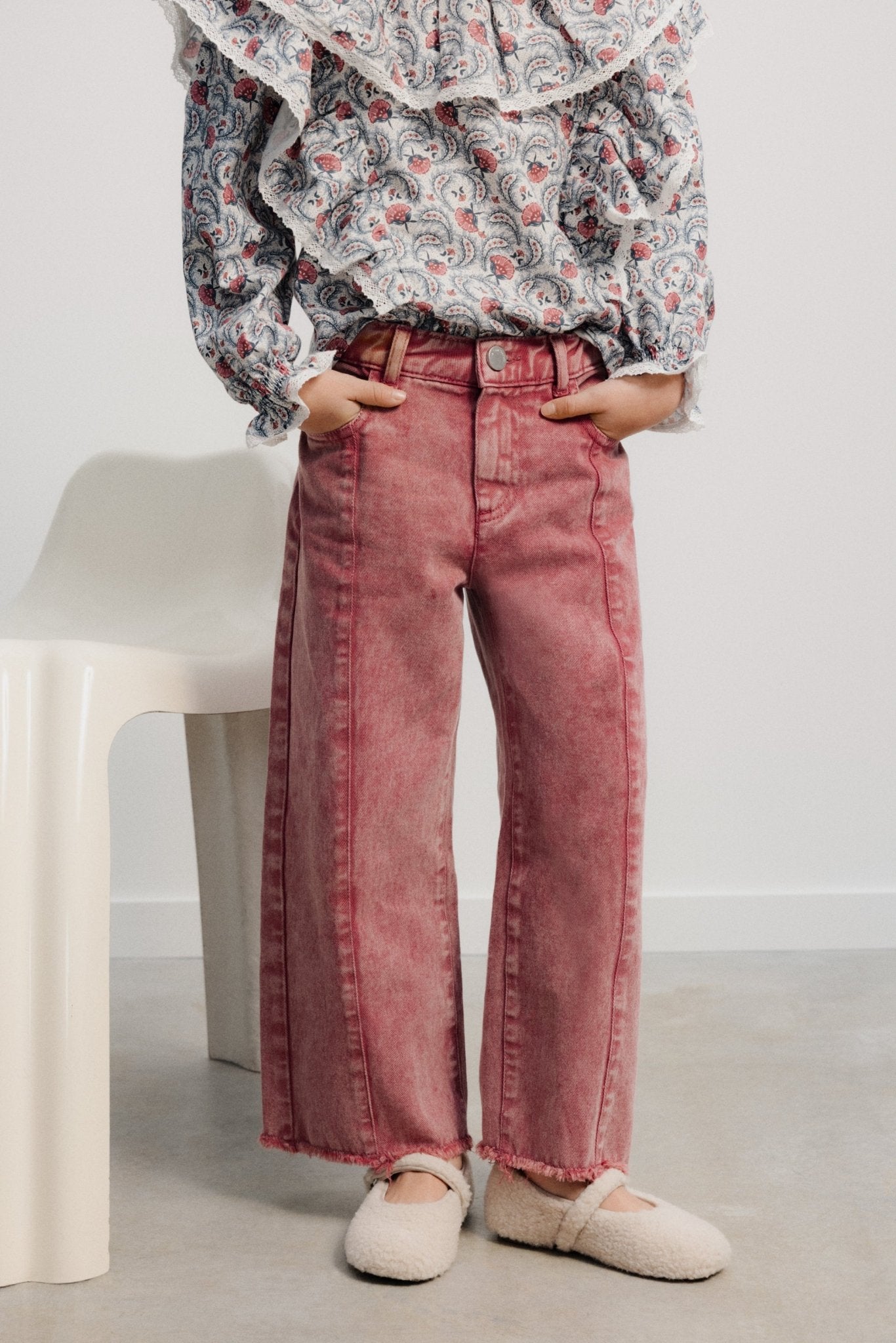 TNS Denim-Hose mit weitem Bein