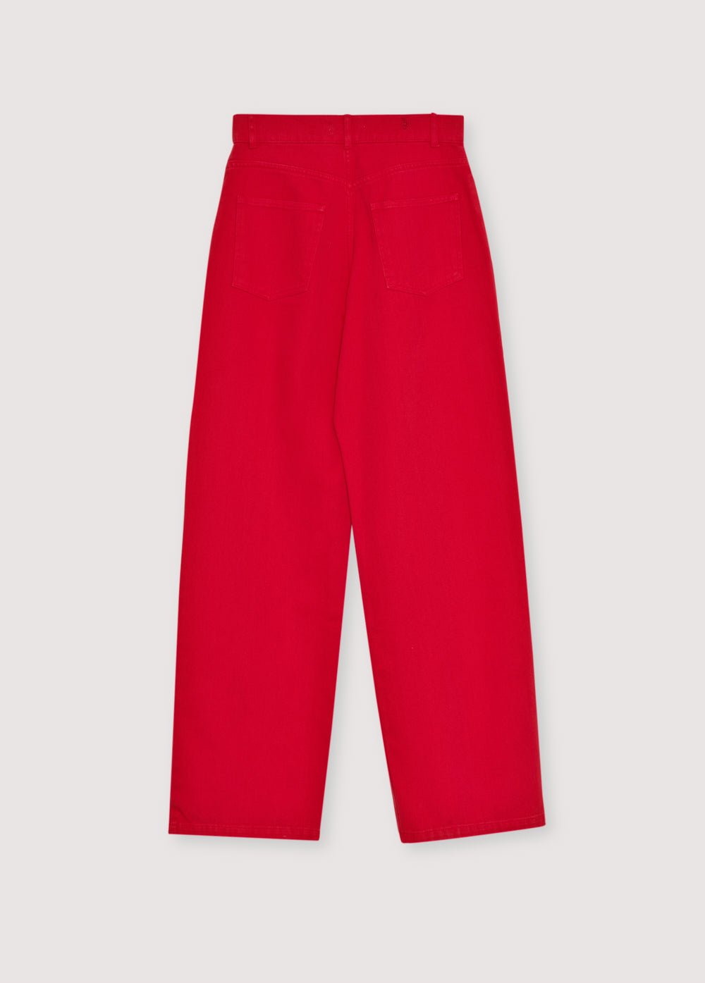 Our classic wide-leg pants crafted from soft 100% cotton denim, now available in a beautiful red shade that adds character and style to any outfit.