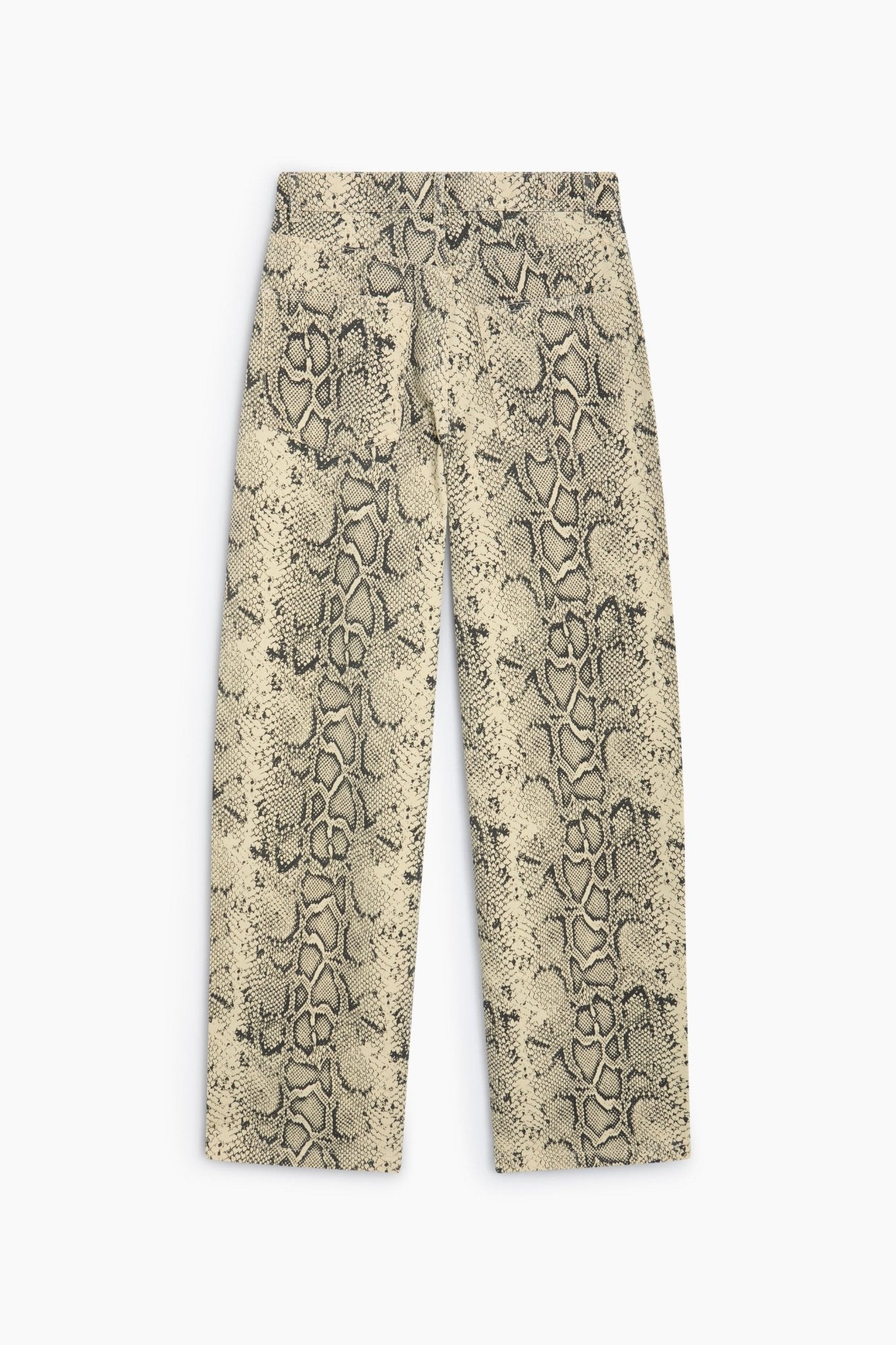 TNS Denim Woman Barrel Trouser Snake Print