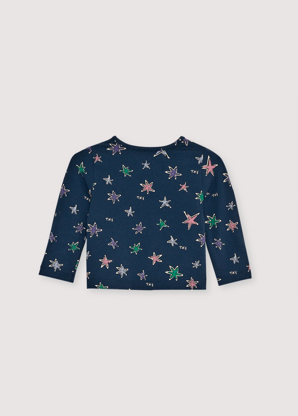 T-shirt en jersey à col rond et imprimé fleuri. Dispose d'une ouverture d'épaule avec des boutons-pression ton sur ton. À associer avec le legging assorti pour compléter le total look