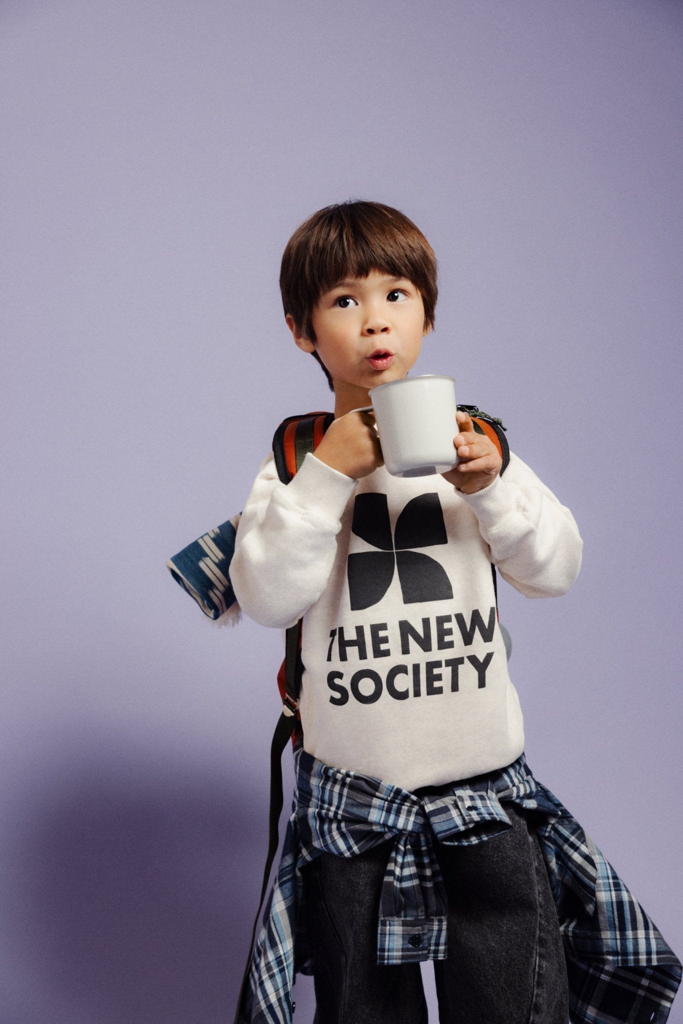 TNS Logo Sweatshirt Whisper White Melange