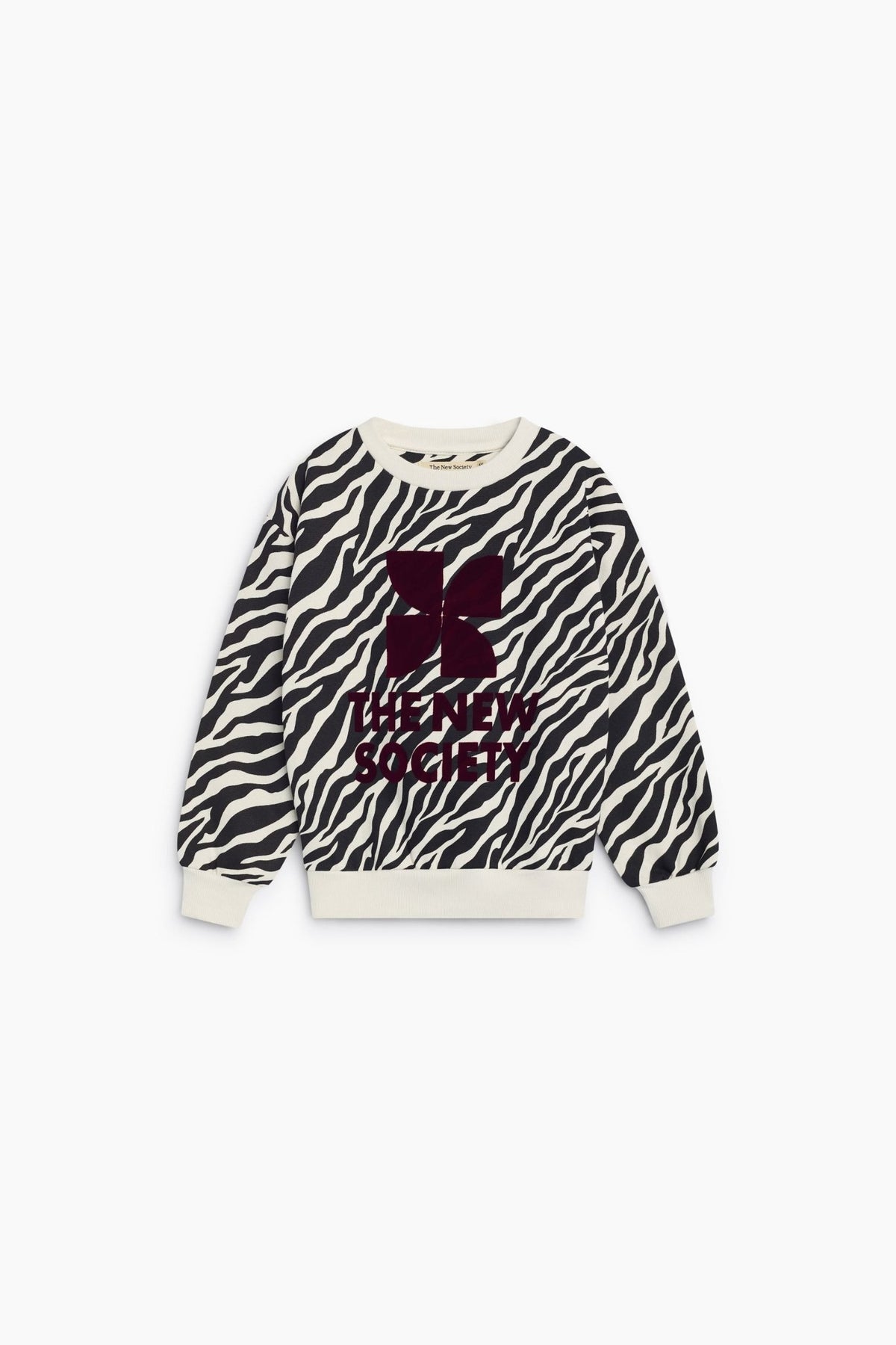 TNS Logo Sweatshirt Zebra Print