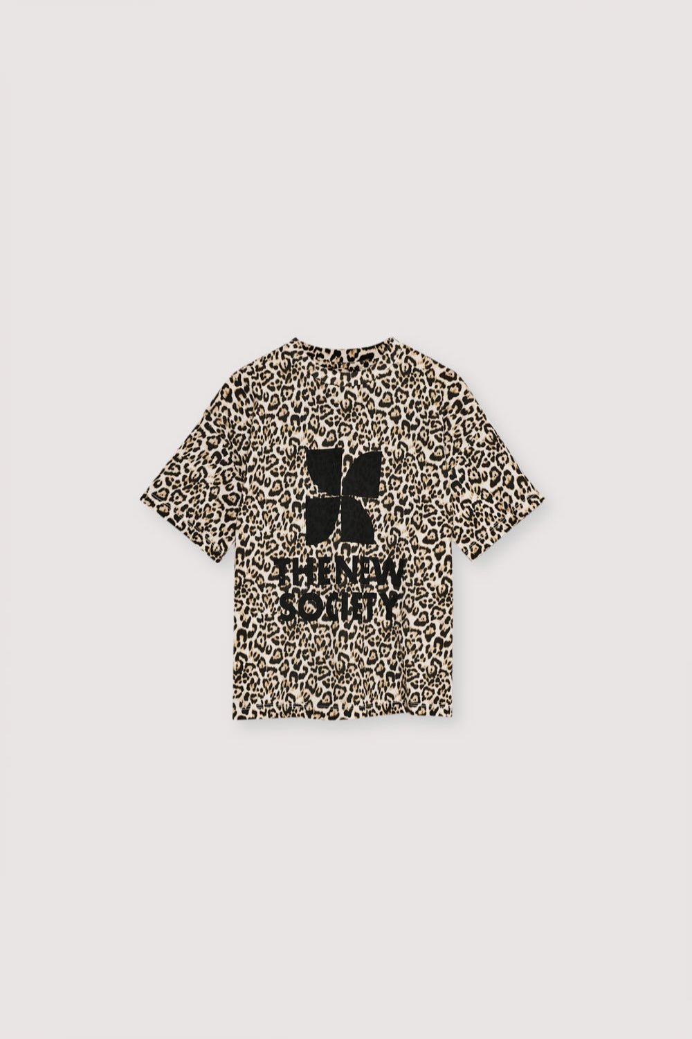 A fresh take on a wardrobe staple, this classic cotton T-shirt features the signature Nelia leopard print and a bold contrasting graphic on the front