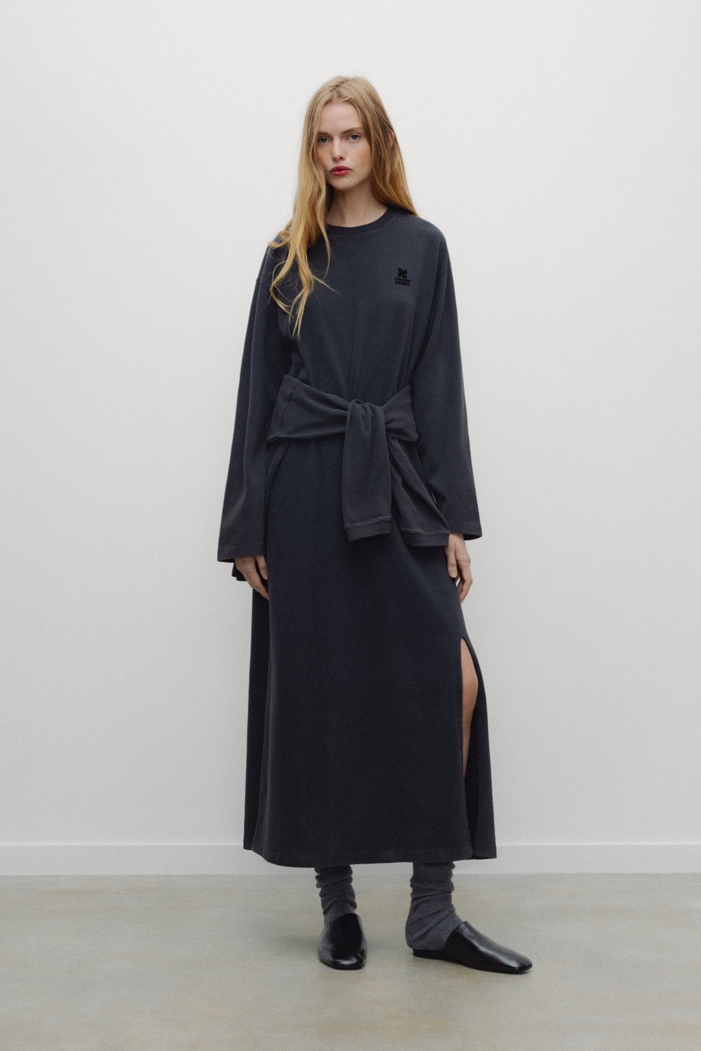 TNS Logo Damen Langes Kleid
