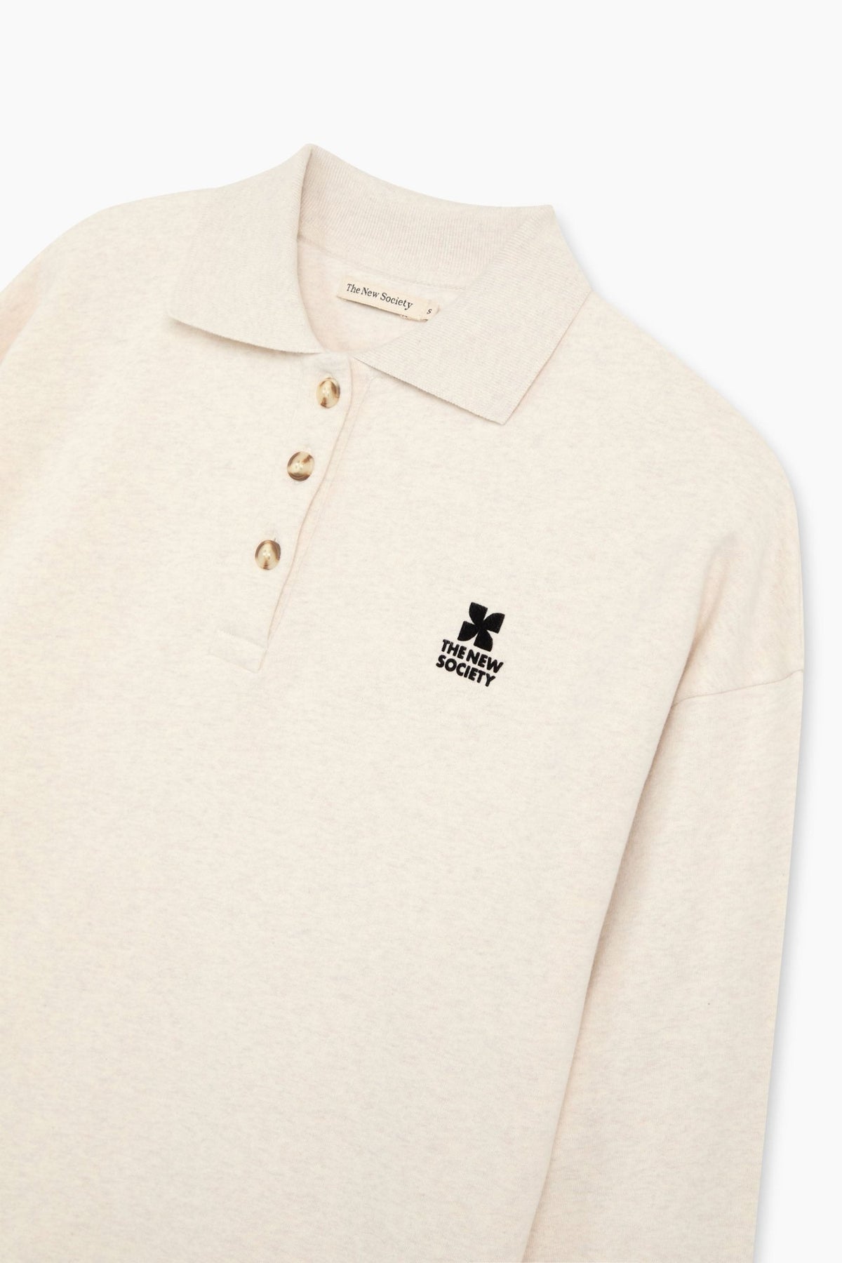 Polo Mujer TNS Logo Whisper White Melange