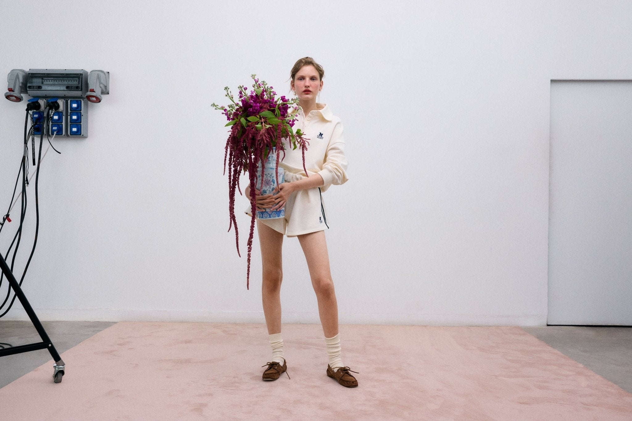 Women’s long fit shorts in soft cotton fleece, designed for comfort and an easy everyday style