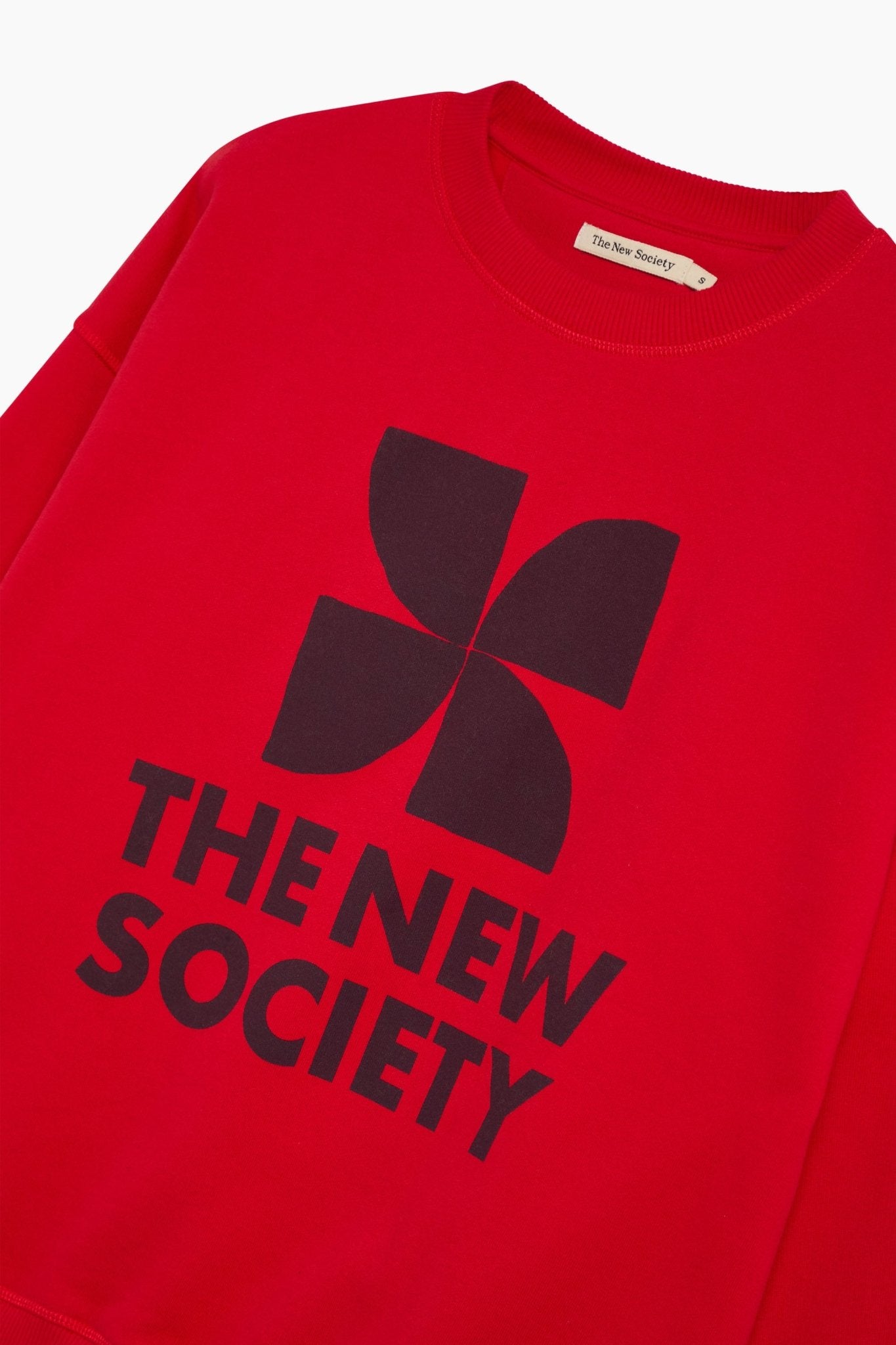 TNS Logo Woman Sweatshirt Chinese Red