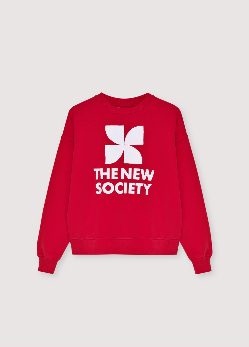 TNS Logo Woman Sweatshirt Tulip Red