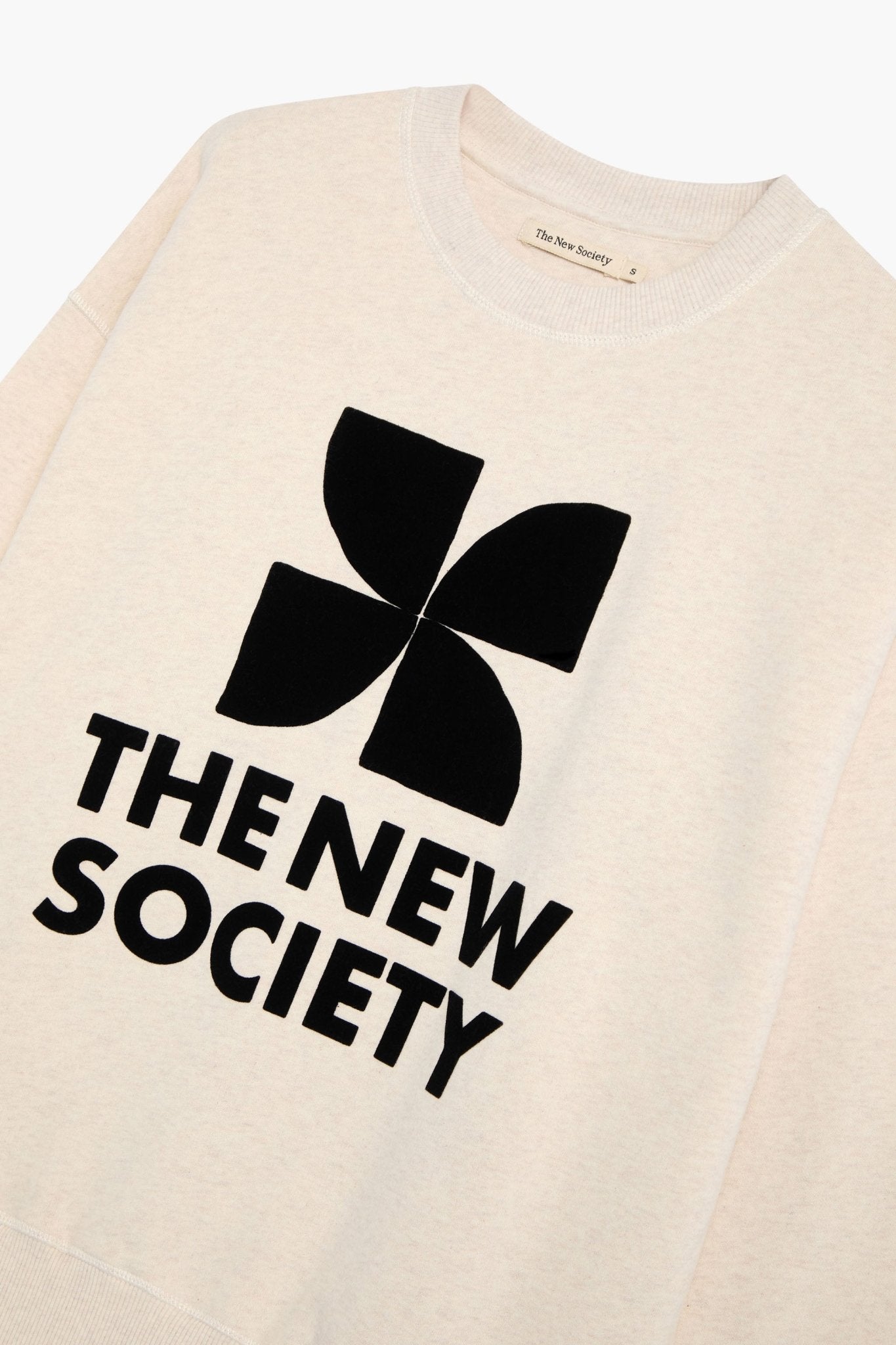 TNS Logo Woman Sweatshirt Whisper White Melange