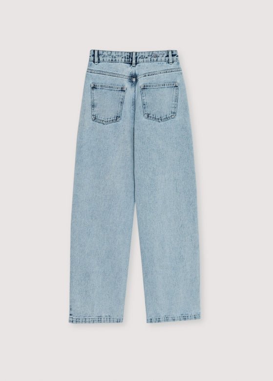 TNS Pleat Denim Teen Pant Bleach Denim_Samplingpant