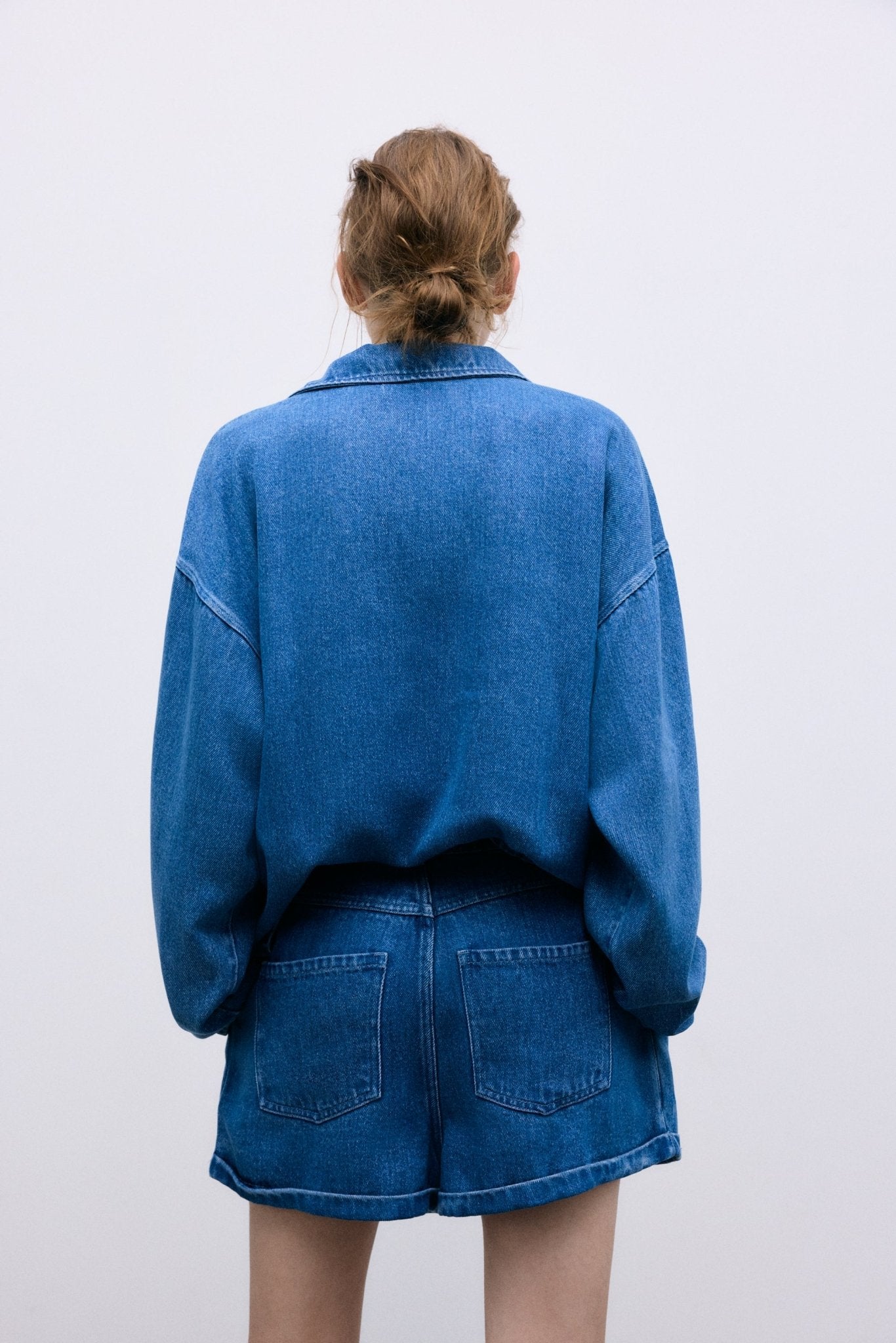 TNS Tencel Woman Blouse Mid Denim