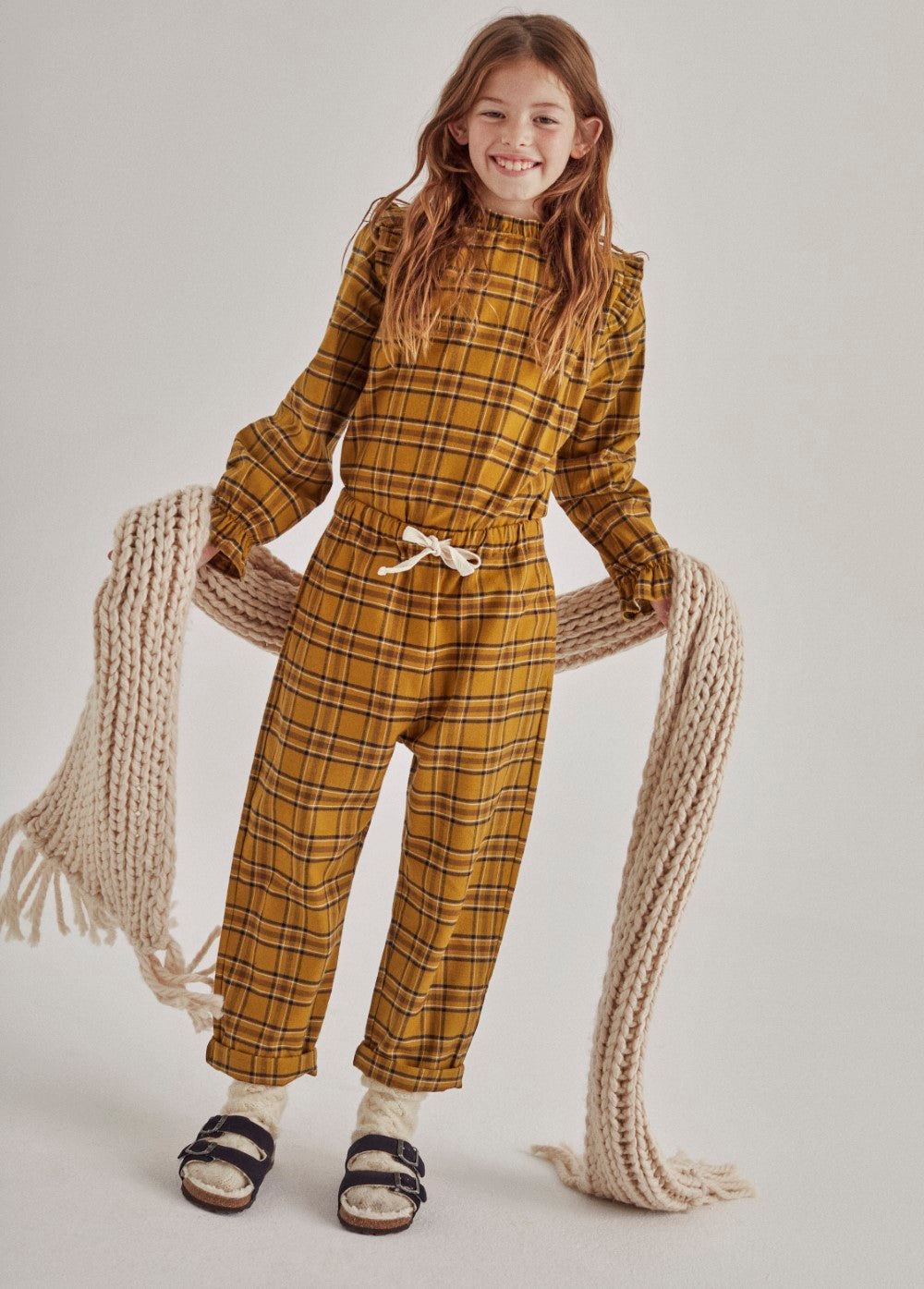 ETHAN PANT OLIVE CHECK_SAMPLING