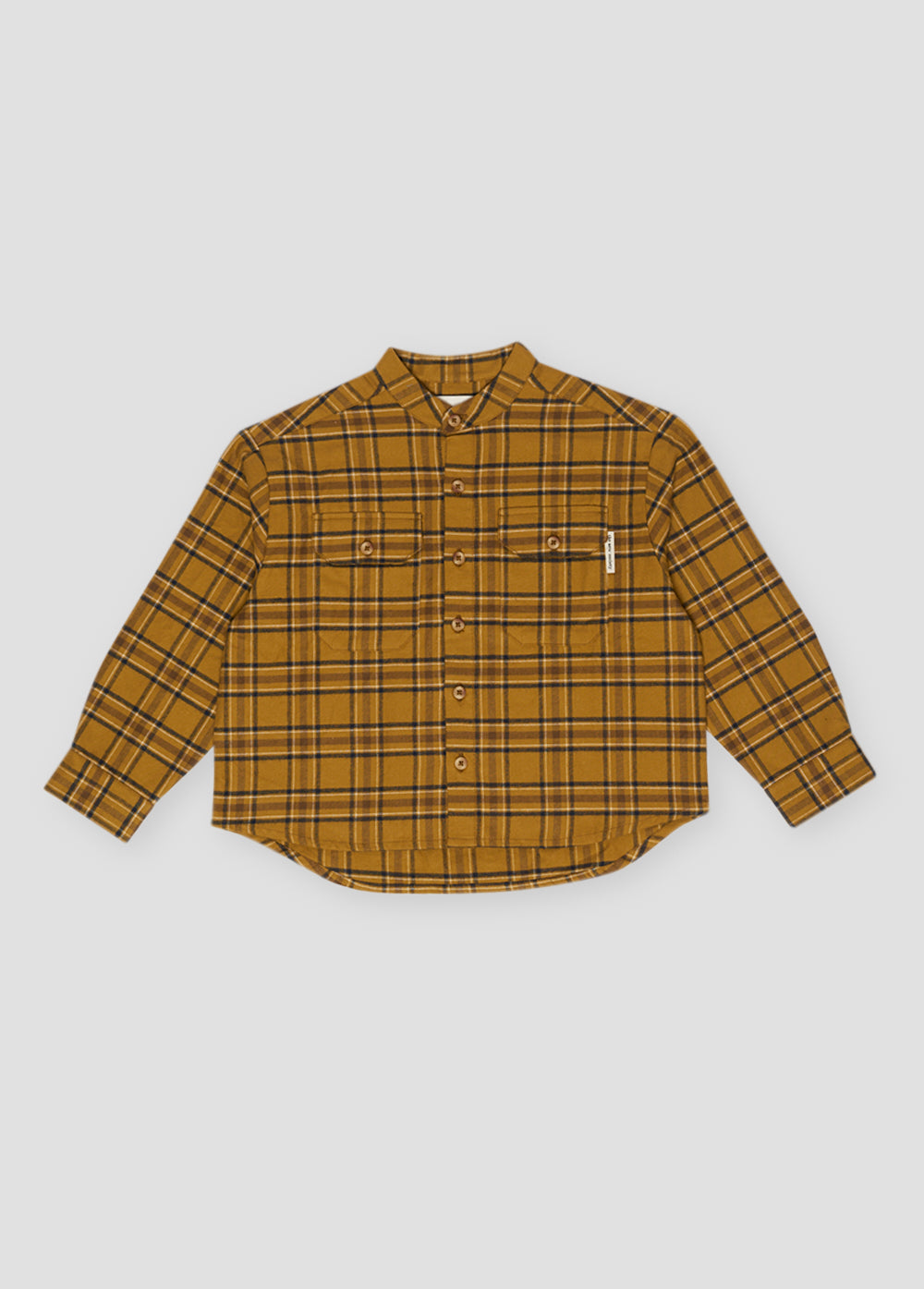 ETHAN SHIRT OLIVE CHECK_SAMPLING