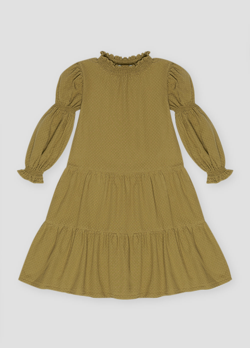 BRIGITTE DRESS OLIVE_SAMPLING