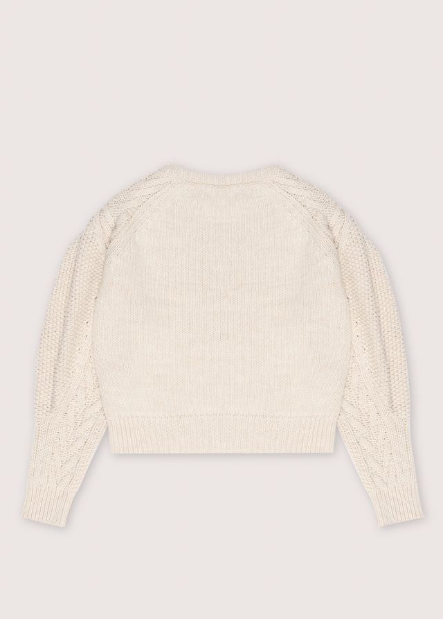 Tibet Woman Jumper Vanilla Cream