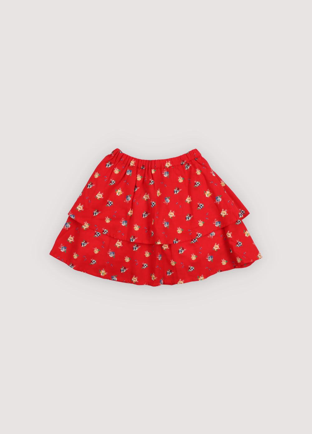 A pretty skirt crafted from 100% organic cotton with a vibrant multicolor floral print.