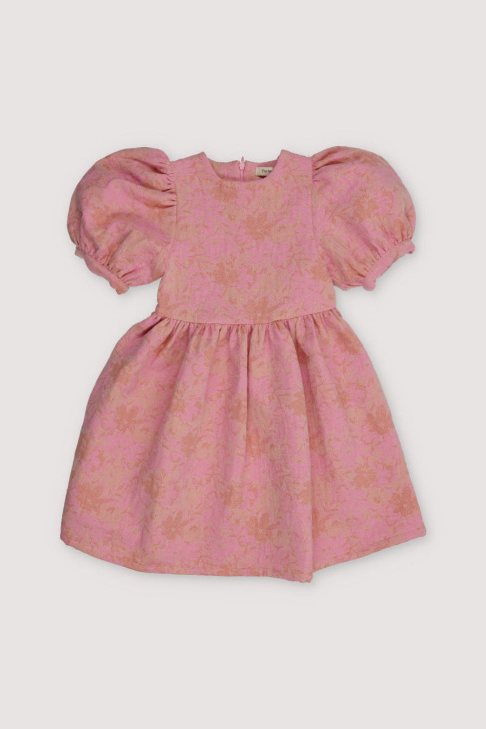 Artemisa Dress, our bestseller is now available in two colors, jade and hibiscus. Dress with puffed sleeves and a flared skirt.