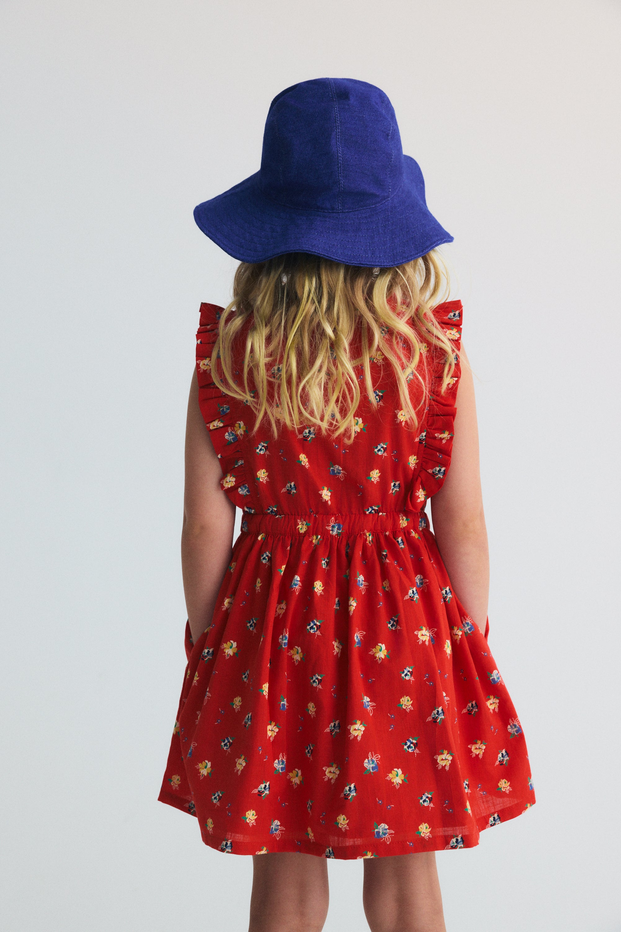One of our signature dress styles, crafted in soft organic cotton with a lovely floral print.