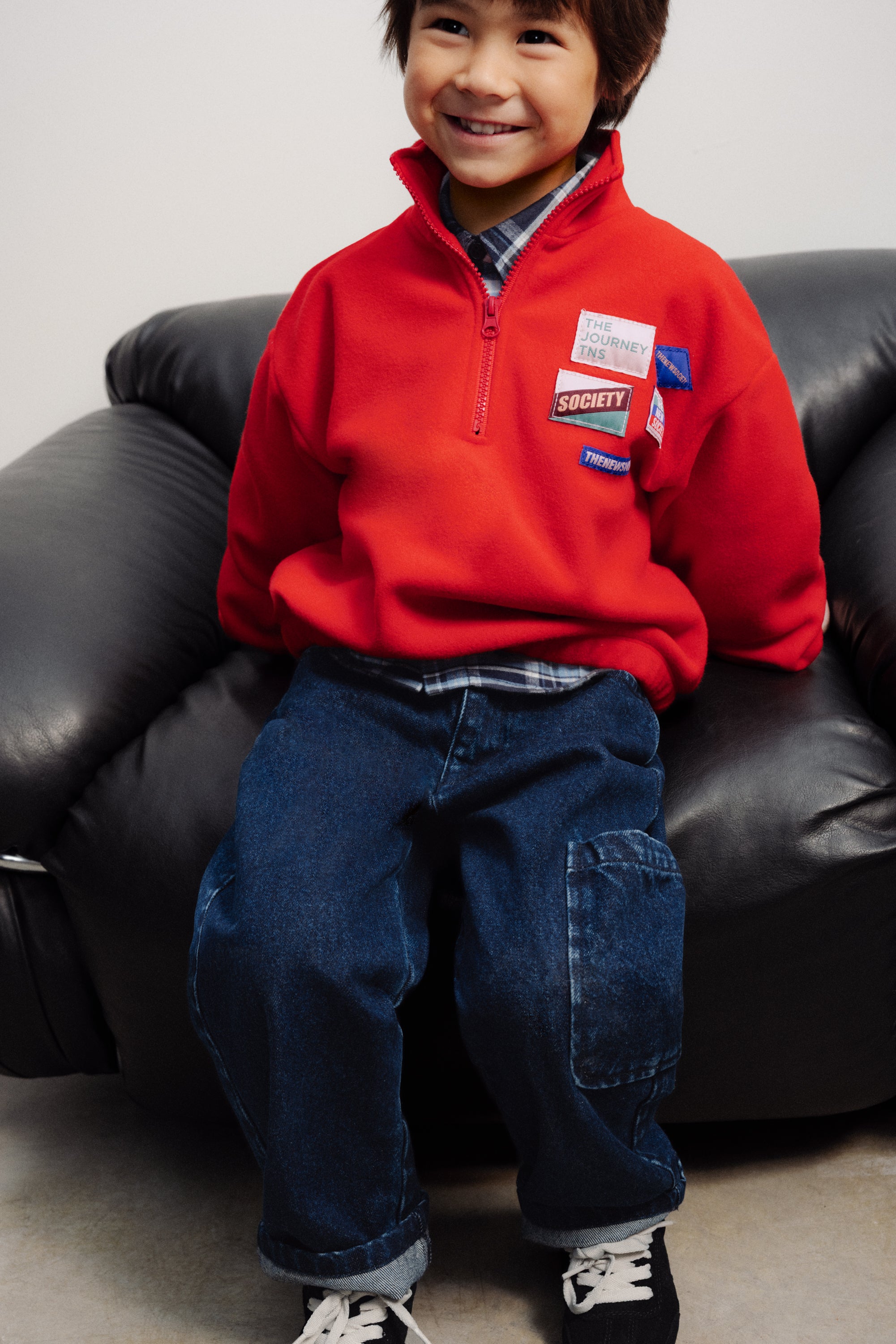 Sudadera Polar Cloudy Rojo Chino