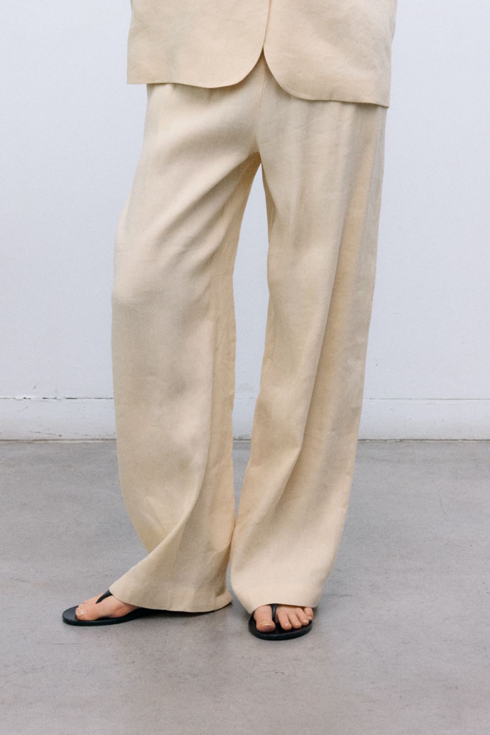 Pantalon Femme Luz Ecru