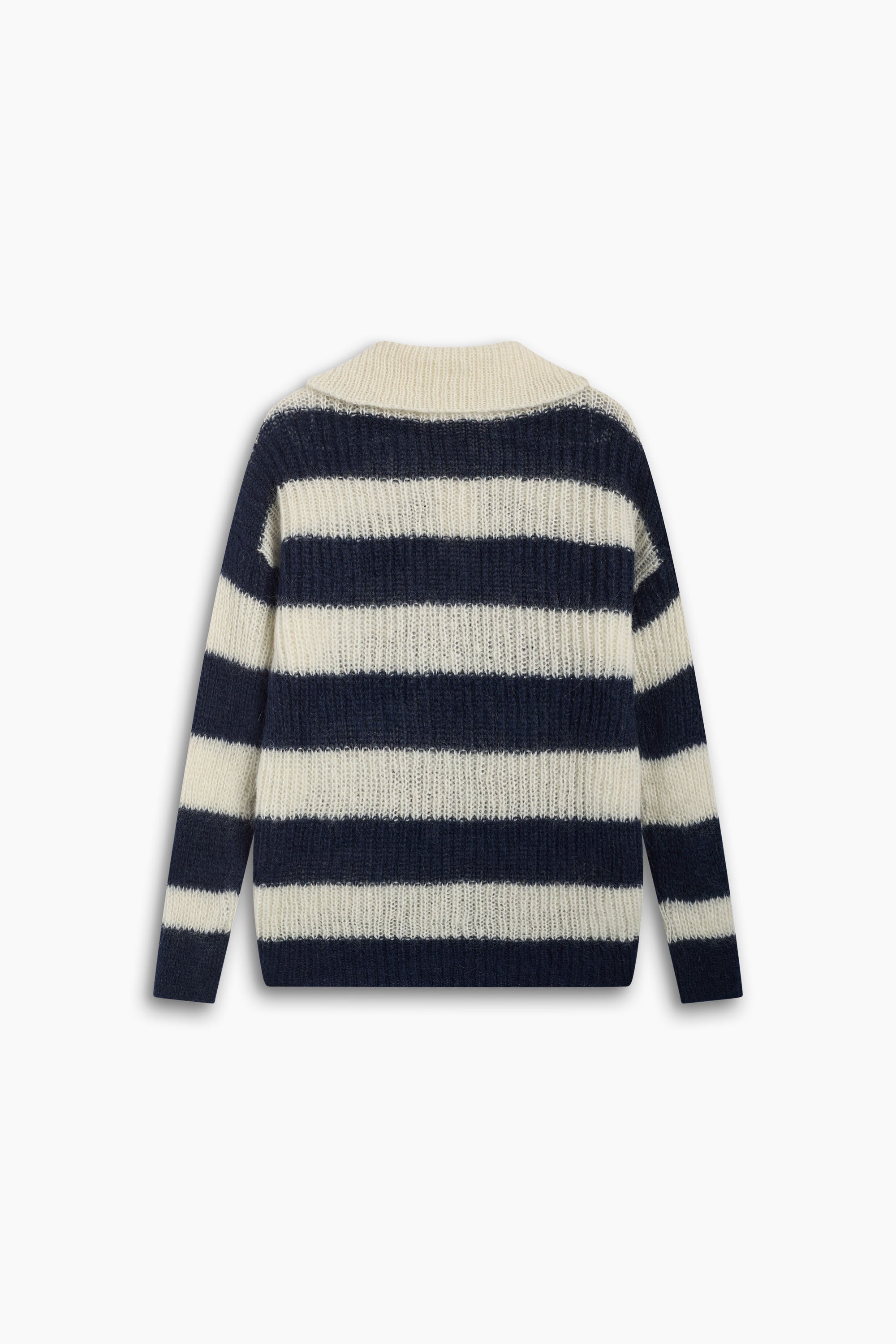 Ellie Woman Polo Black Iris Stripe