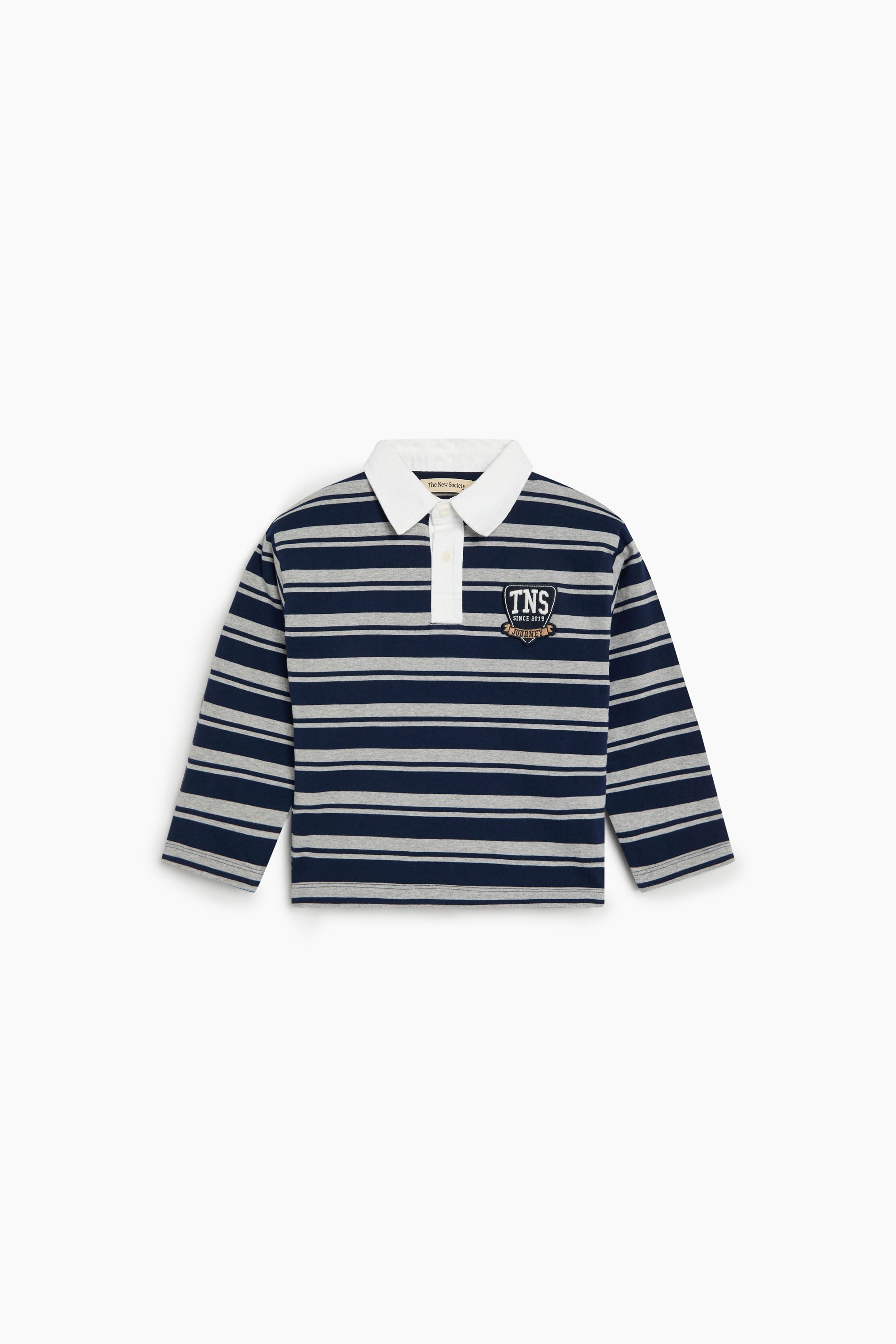 Glowee Polo Black Iris Stripe