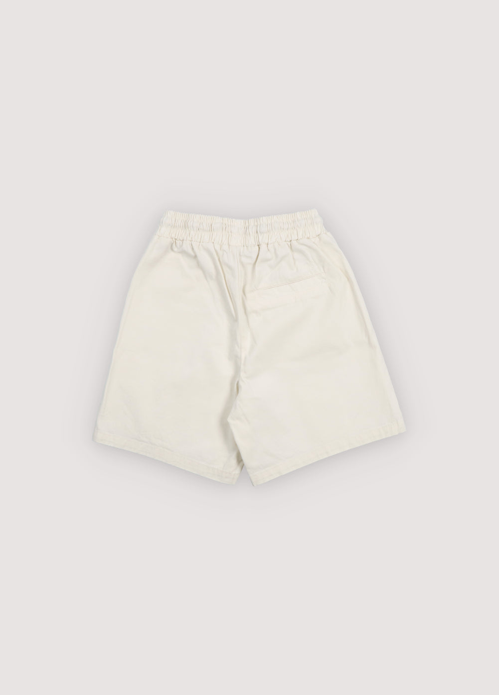 Soft cotton bermuda shorts with side and back pockets, a tone on tone adjustable drawstring waistband with contrast speckles, and matching branded embroidery on the back for a casual, stylish finish.