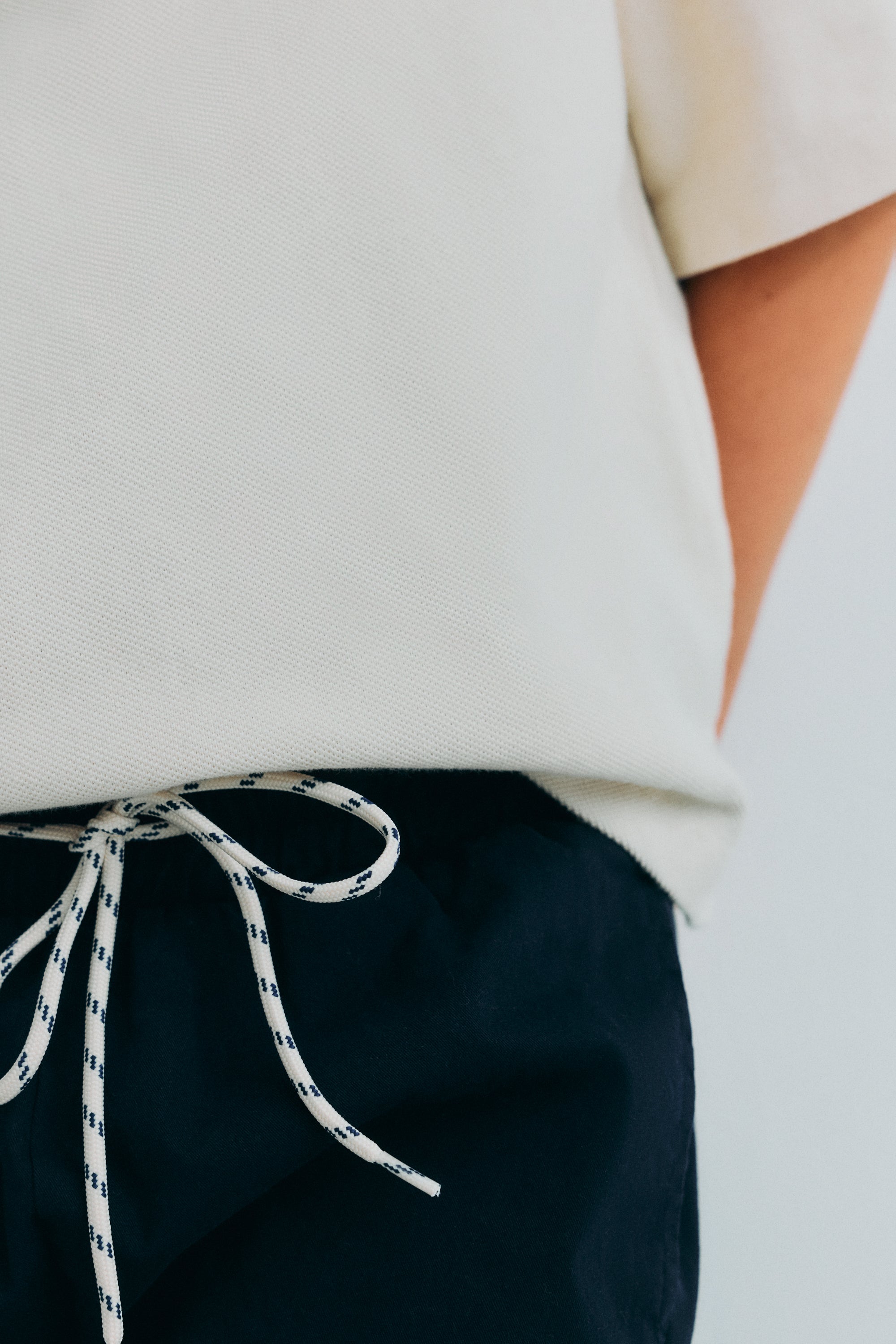 One of our classic woven trouser styles, crafted in soft cotton with side and back pockets.